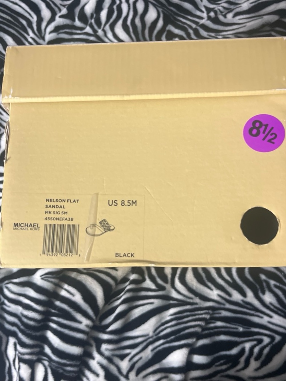 Michael Kors Yellow Shoe Box with Pink Size Sticker